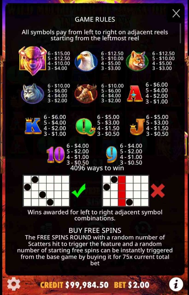 Buffalo King's excellent mobile optimization